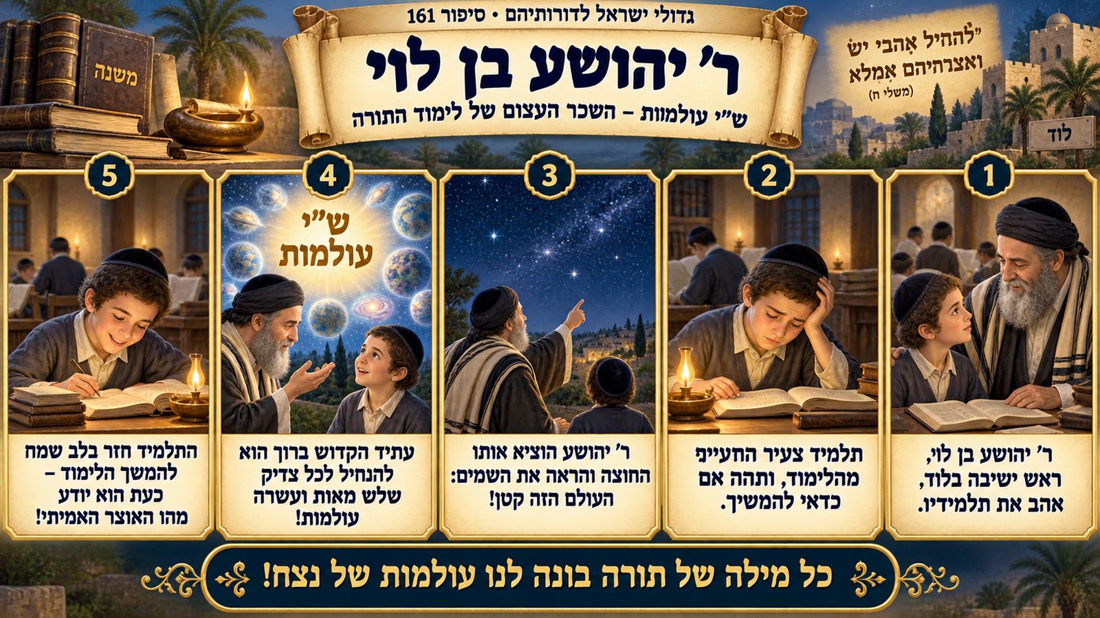 תמונת סיכום — ר' יהושע בן לוי: ר' יהושע בן לוי